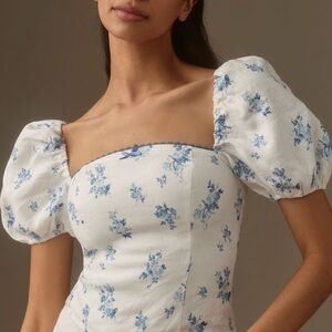 Reformation Marella Linen Top